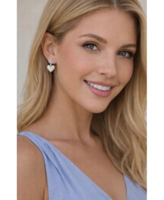 Bloom Heart Drop Earrings