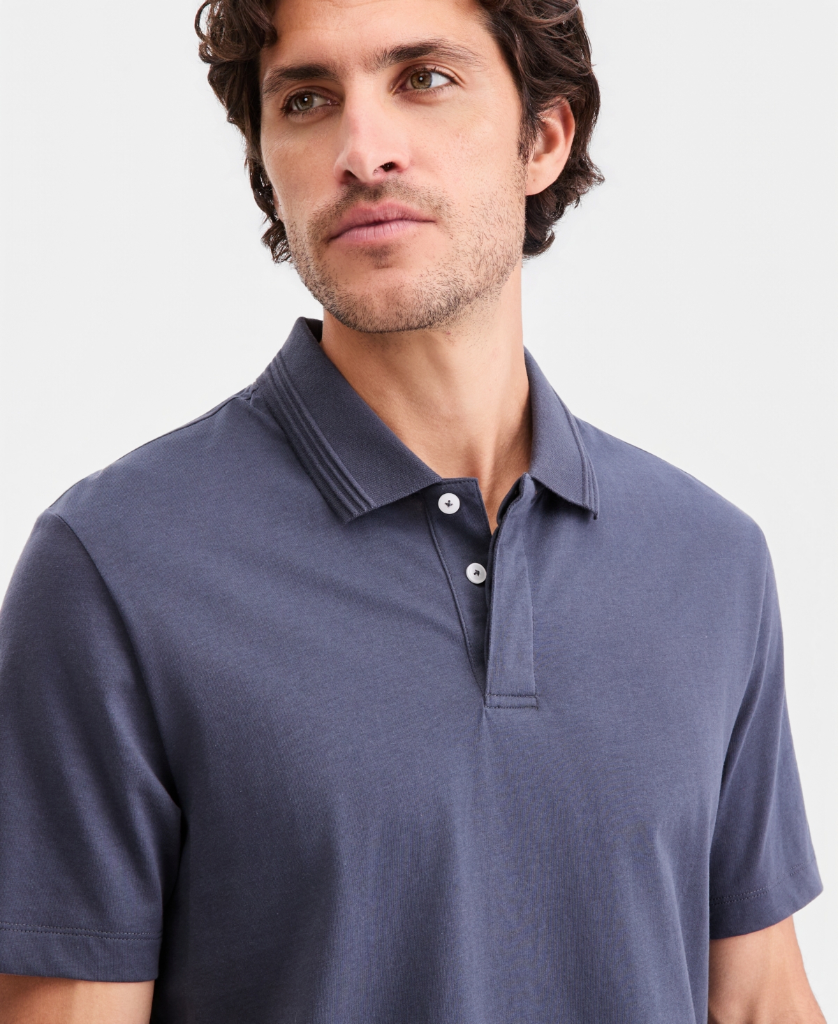 Alfani Men's Regular-Fit Mercerized Polo Shirt, Created for Macy's