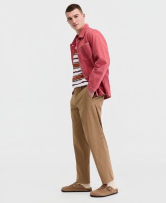 Men's Cotton-Blend Relaxed Chino Pants
