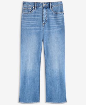 Women's Cropped Relaxed Flare Jeans