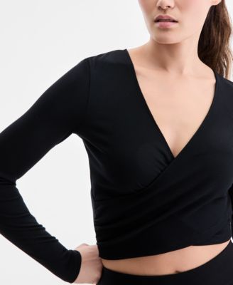 Women's Surplice Long-Sleeve Top