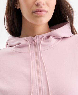 Women's Relaxed Zip-Front Long-Sleeve Fleece Hoodie