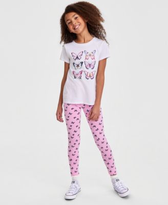 Girls' 5-20 Butterfly-Print Leggings