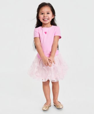 Epic Threads Girls Toddler 2T-5T Ribbed Embroidered T-Shirt Macys Exclusive - Bonbon 18$