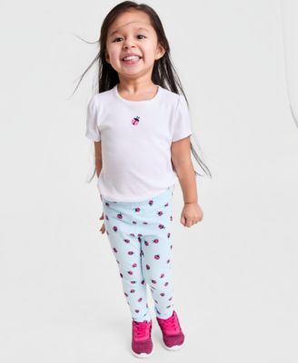 Girls' 12M-5T Ladybug-Print Leggings