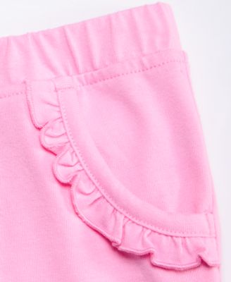 Toddler Girls' 12M-5T Knit Ruffled Shorts