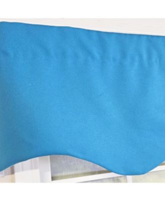 Primo Regal 100% Cotton Rod Pocket Lined  Window Valance 50" x 17" Blue