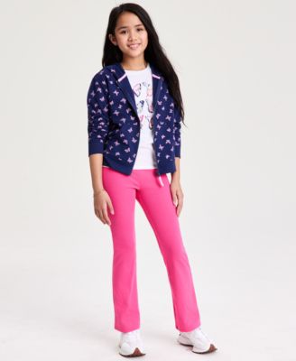 Girls' XS-XL Butterfly-Print Full-Zip Hoodie