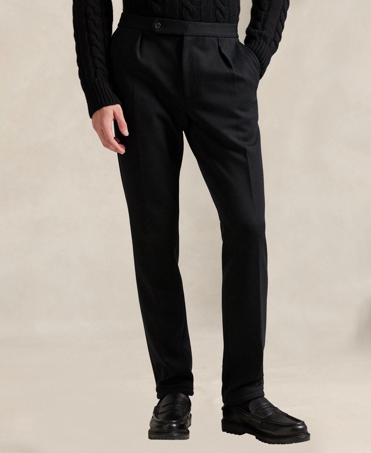 Мужские брюки Polo Ralph Lauren Men's Double-Knit Suit Trouser Pants — фото 1