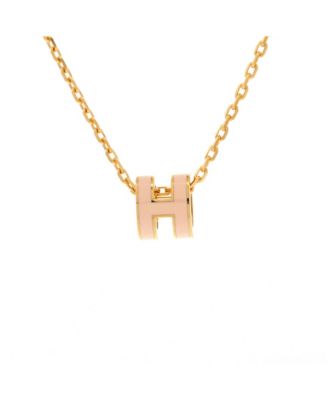 Pop H Pendant Chain Necklace