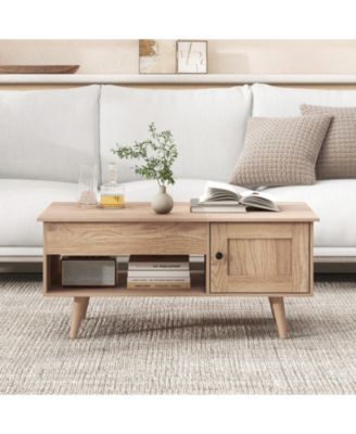 Lift Top Coffee Table with Storage and Hidden Compartment