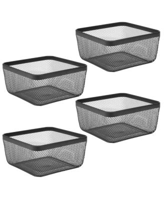 Metal Mesh Pantry Basket for Kitchen Storage - Set of 4