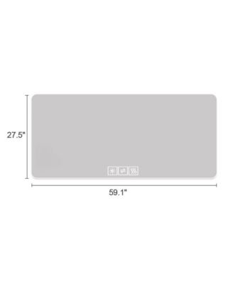 2860in LED bathroom mirror, corrosion-resistant, three-color dimmable, backlit mirror with one-touch demist function