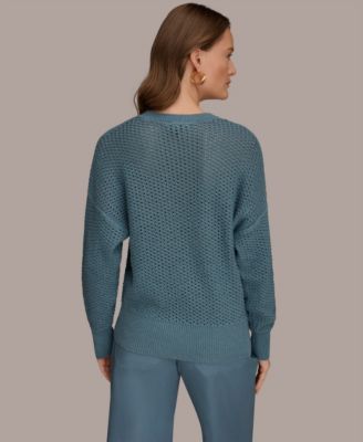 Women's Long-Sleeve Open Stitch Sweater