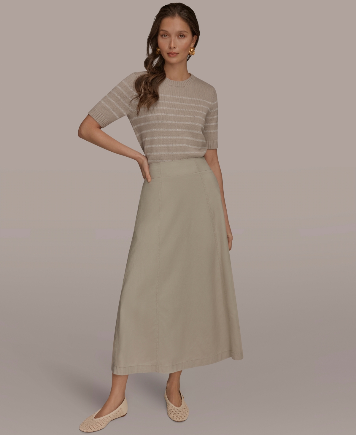 Donna Karan Weekend Women's Long Panel A-Line Skirt