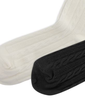 Women's Cable Knit Socks, 2-Pack