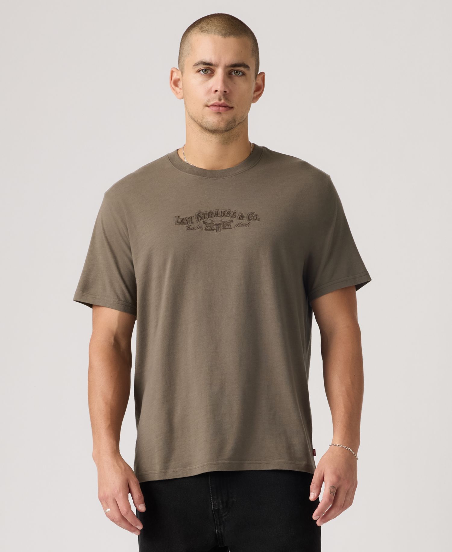 Men's Premium Relaxed-Fit Logo Graphic T-Shirt
