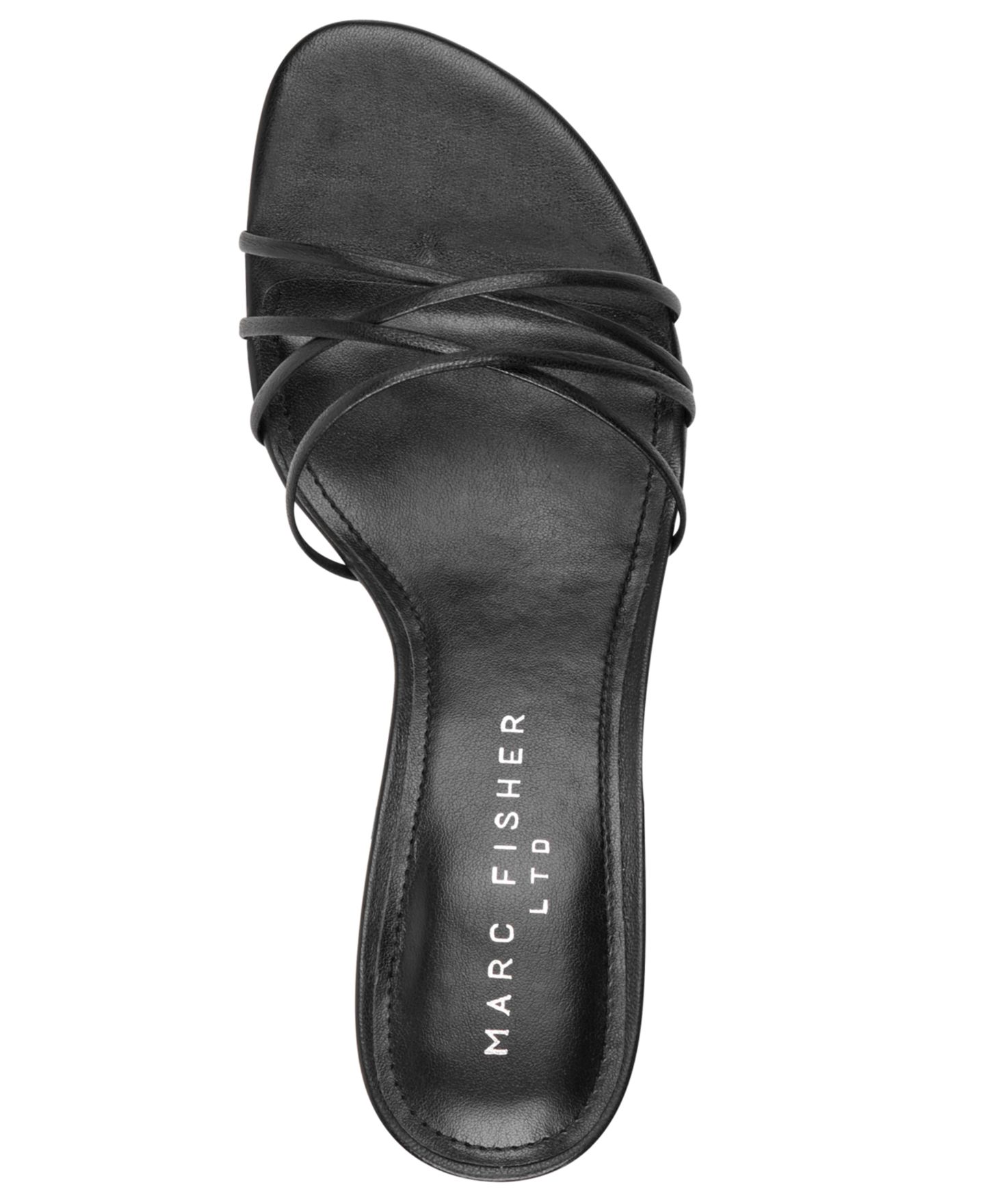 Женские сандалии Marc Fisher LTD Gineva Strappy Tie-Up Dress Sandals, цвет: Чёрный кожаный — фото 4