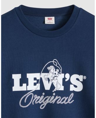 Men's Graphic Detail Crewneck Long-Sleeve Sweatshirt