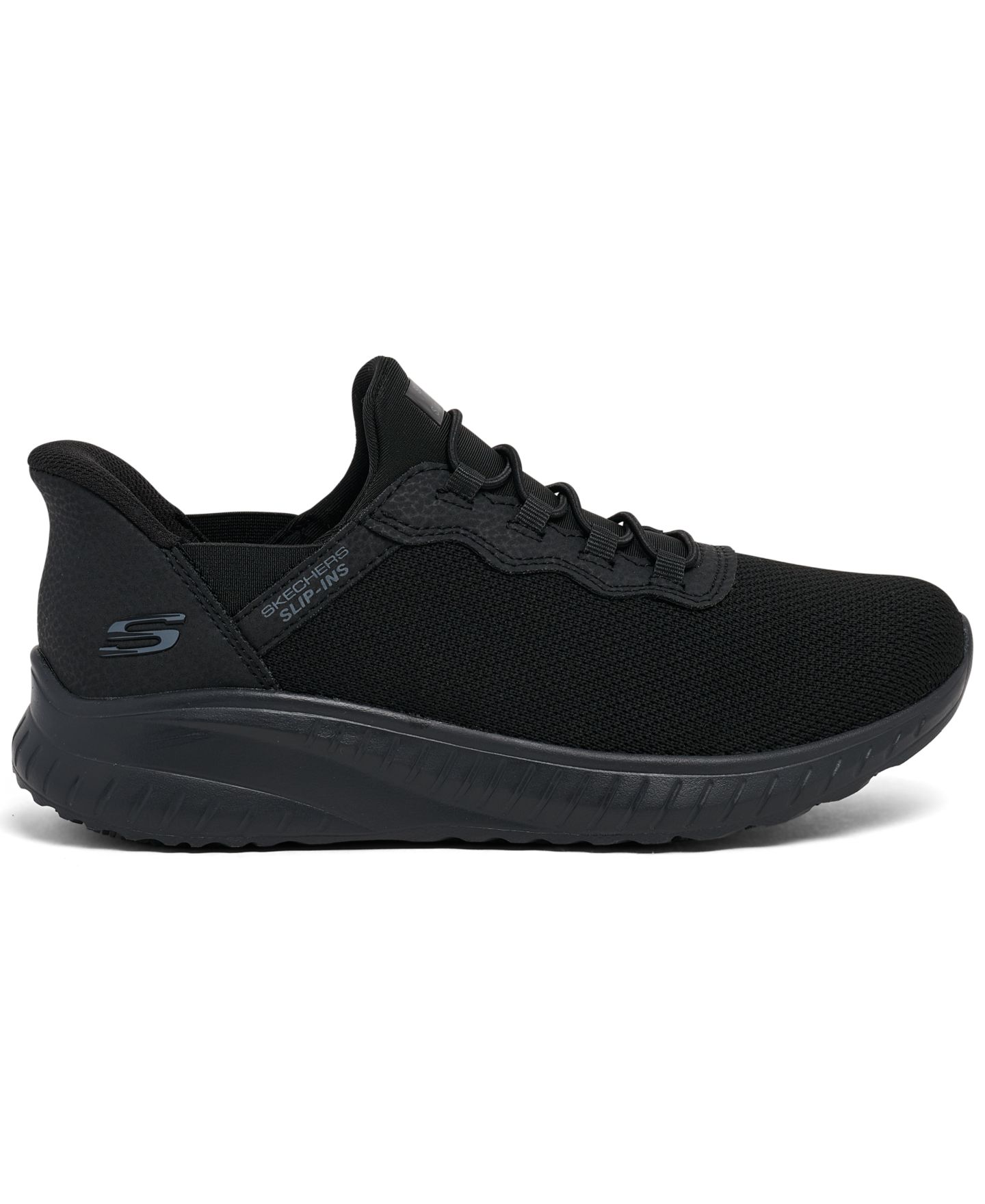 Женские кроссовки Skechers Slip-Ins Work: Squad Chaos SR - Jasul Slip-On Work Sneakers Wide Width, цвет: Чёрный — фото 2