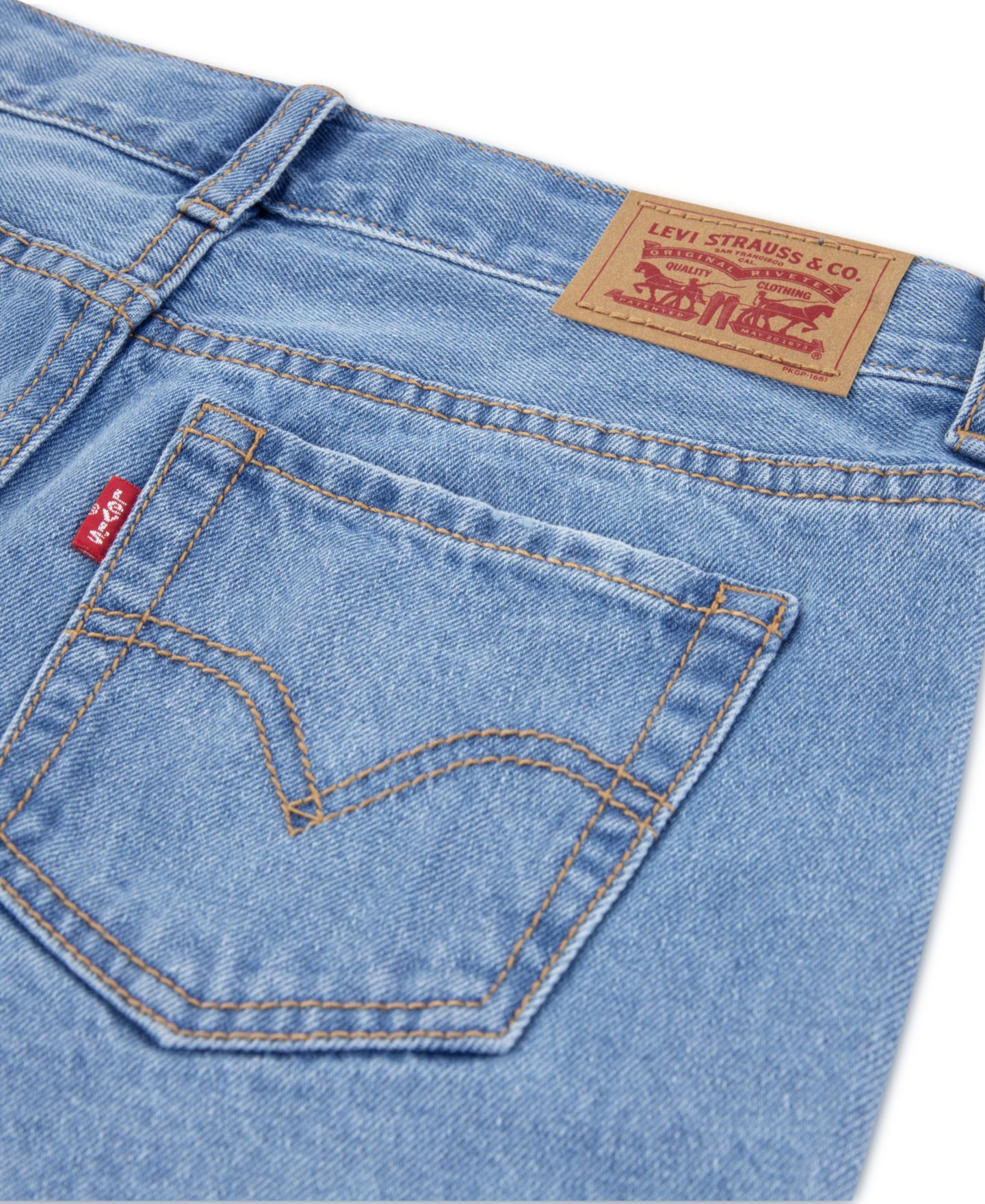 Шорты Levi's Applique Girlfriend Shorts для девочек, цвет: Good Grades — фото 5