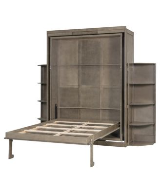 Rotating Queen Murphy Bed with Hidden Cabinet