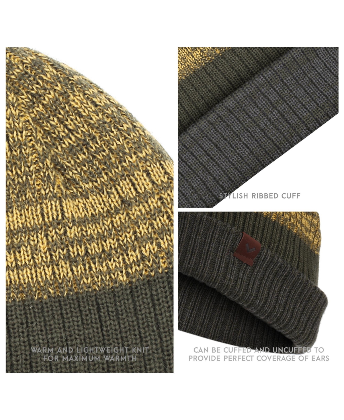 Gallery Seven Men's Knit Beanie Winter Hat