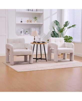 Modern Minimalist Single Armchair for Living Room, Bedroom, Office