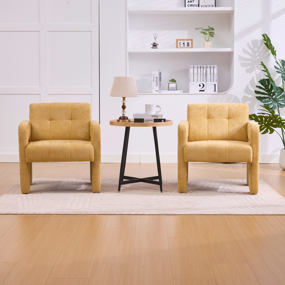 Streamdale Furniture Modern Minimalist Casual Upholstered Armchair for Living Room, Bedroom, Office