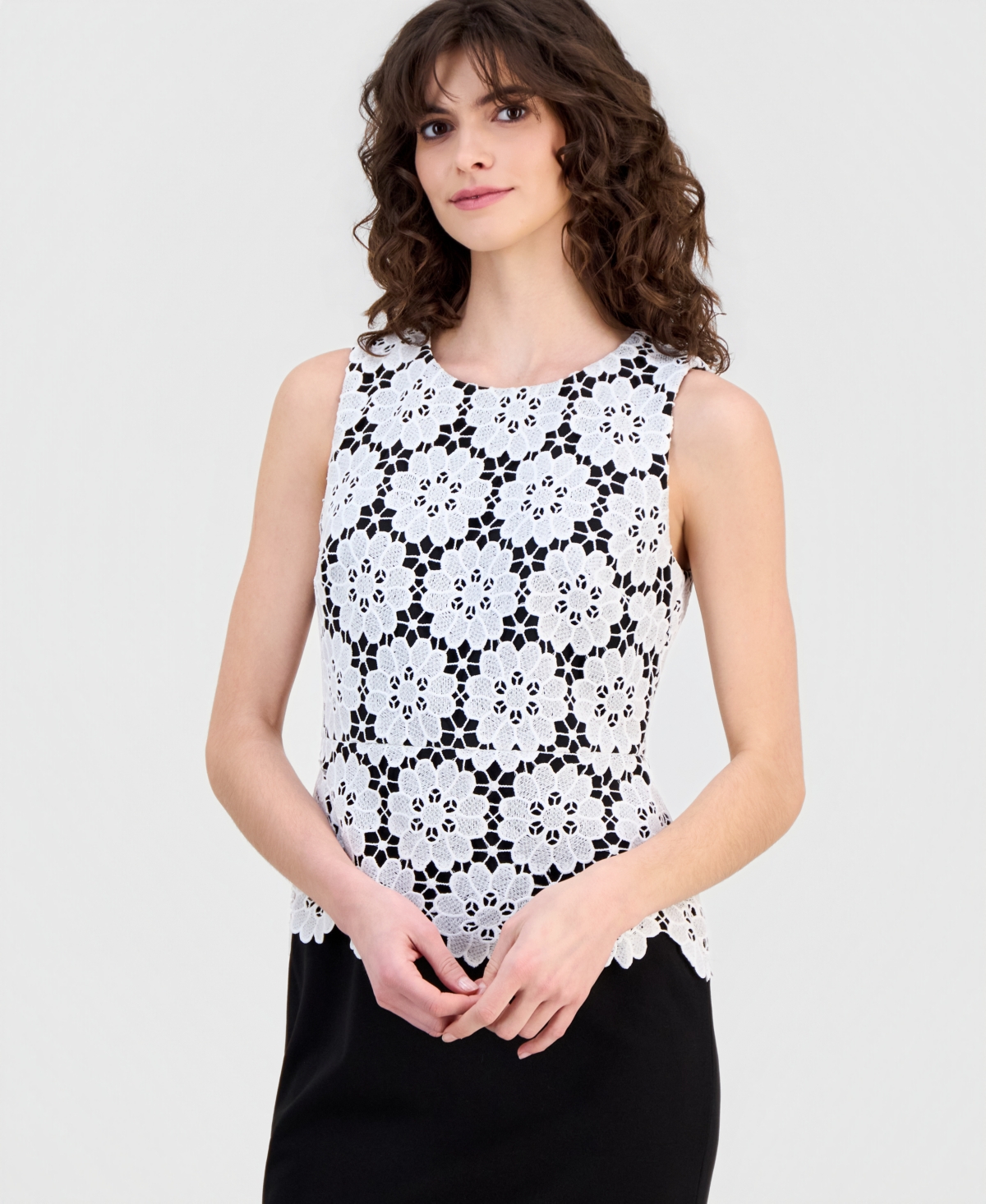 Anne Klein Women's Lace Sleeveless Sheath Dress