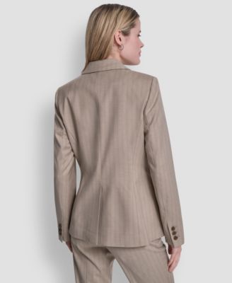 Women's Vertical Pinstripe Blazer Jacket