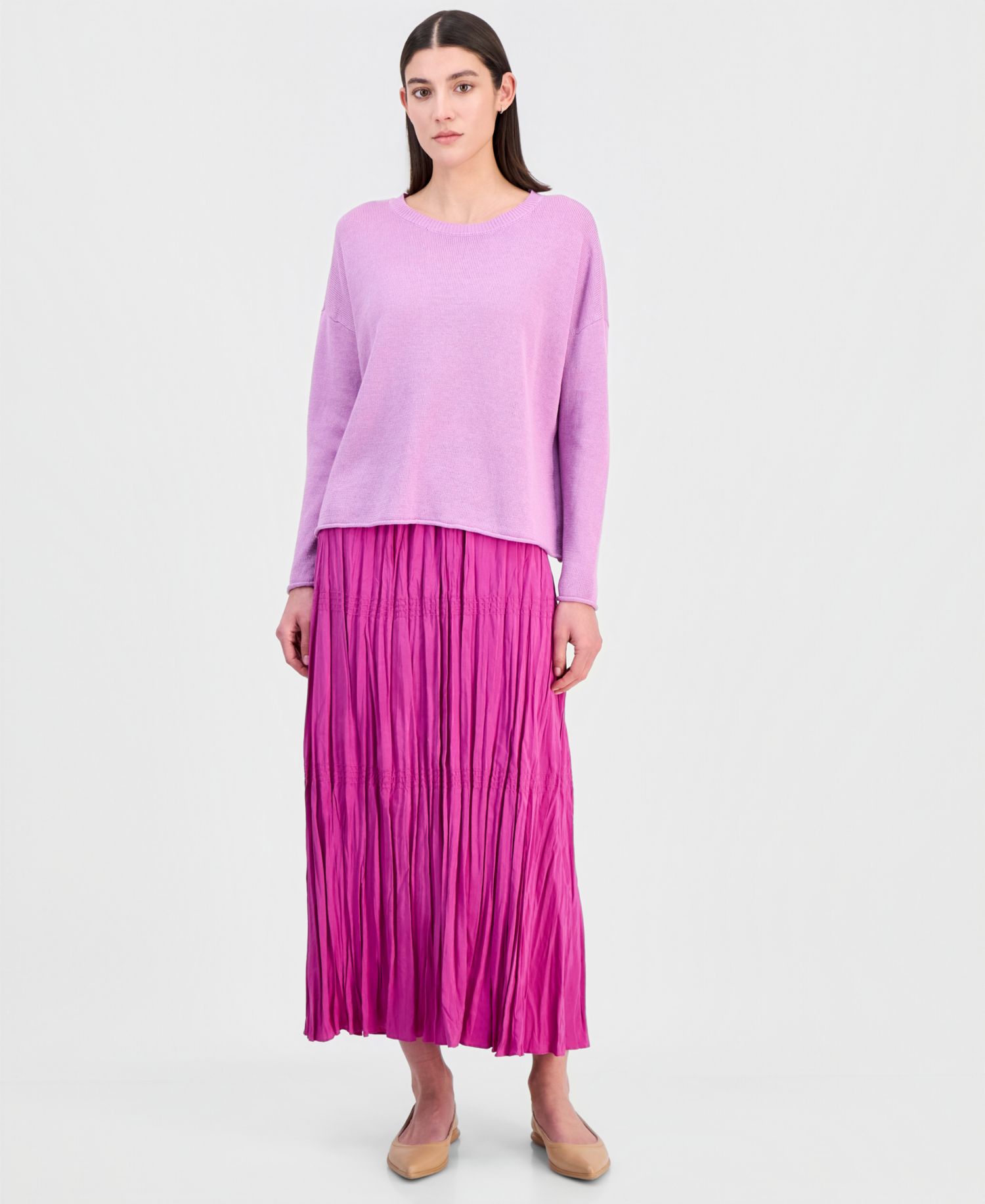 Women's Linen & Cotton Relaxed Sweater