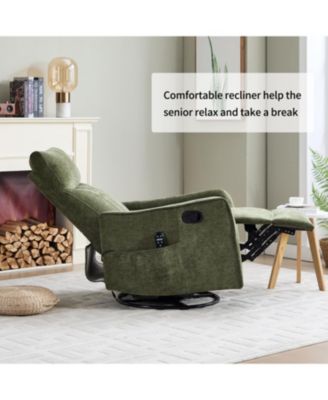 Streamdale Green Heat Massage Rocker Recliner Chair