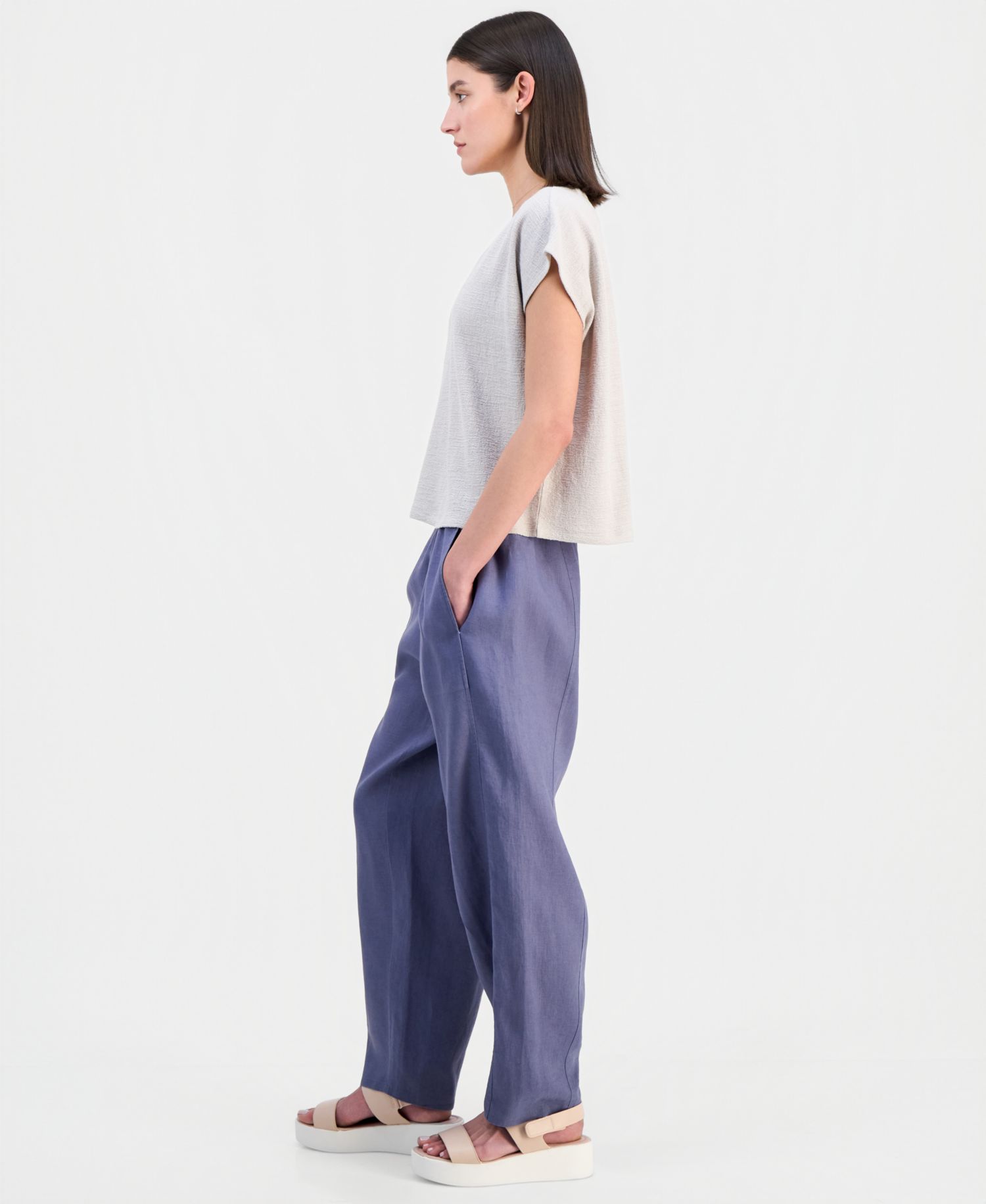 Women's & Plus Size Ankle Pleated Lantern Pants