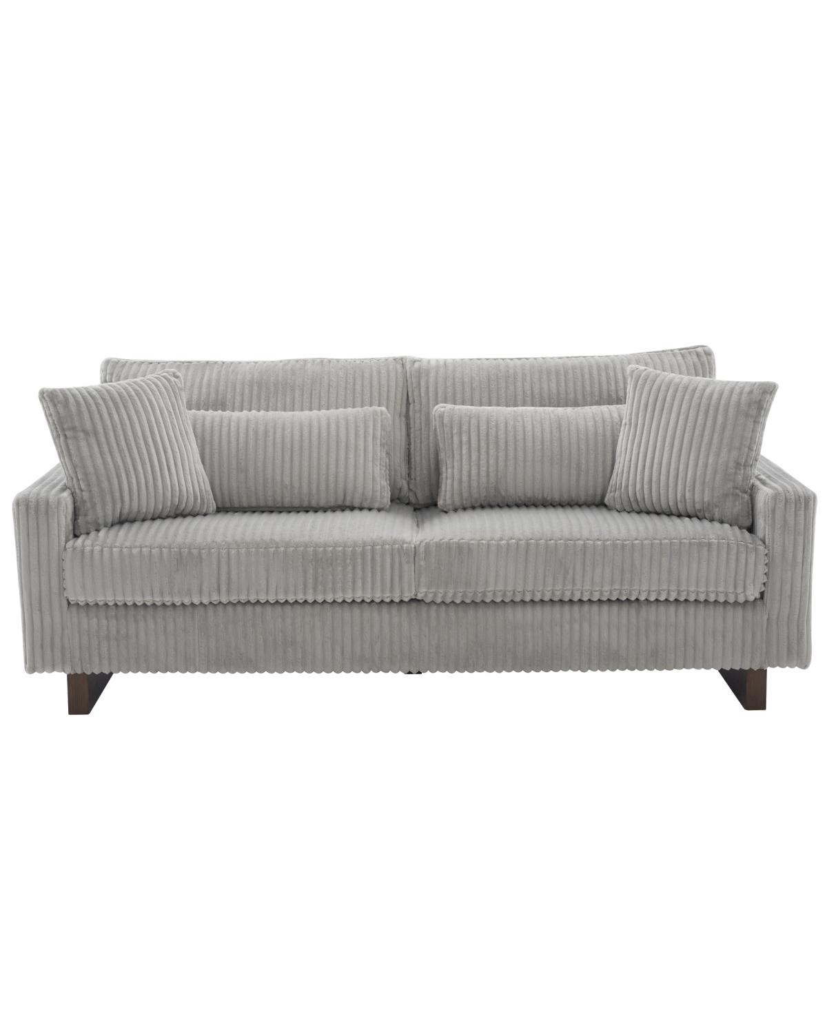 Streamdale Furniture Modern Loveseat Sofa with Four Pillows