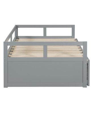 Extending Daybed with Trundle, Wooden Daybed with Trundle