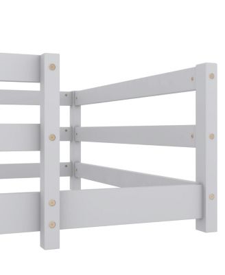 Twin Size Montessori Floor Bed with Fence