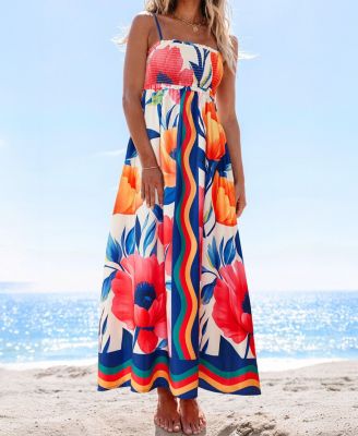 Women's Party Favor Floral Maxi Beach Dress