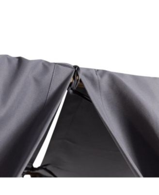 Kenzie Outdoor Daybed With Adjustable Lounges And Curtains