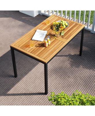 4-Piece Patio Furniture Set with Outdoor Dining Chairs