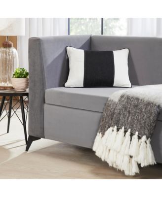 Maya Linen Stripe Lumbar Throw Pillow Covers, 14"x 20", Set of 2