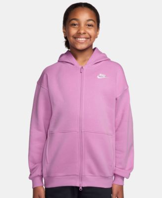 パーカー emmi NIKE W TCH FLC OS ASYMHDY Nike Sportswear Girls' Club Fleece Oversized Full-Zip Hoodie - Macy's