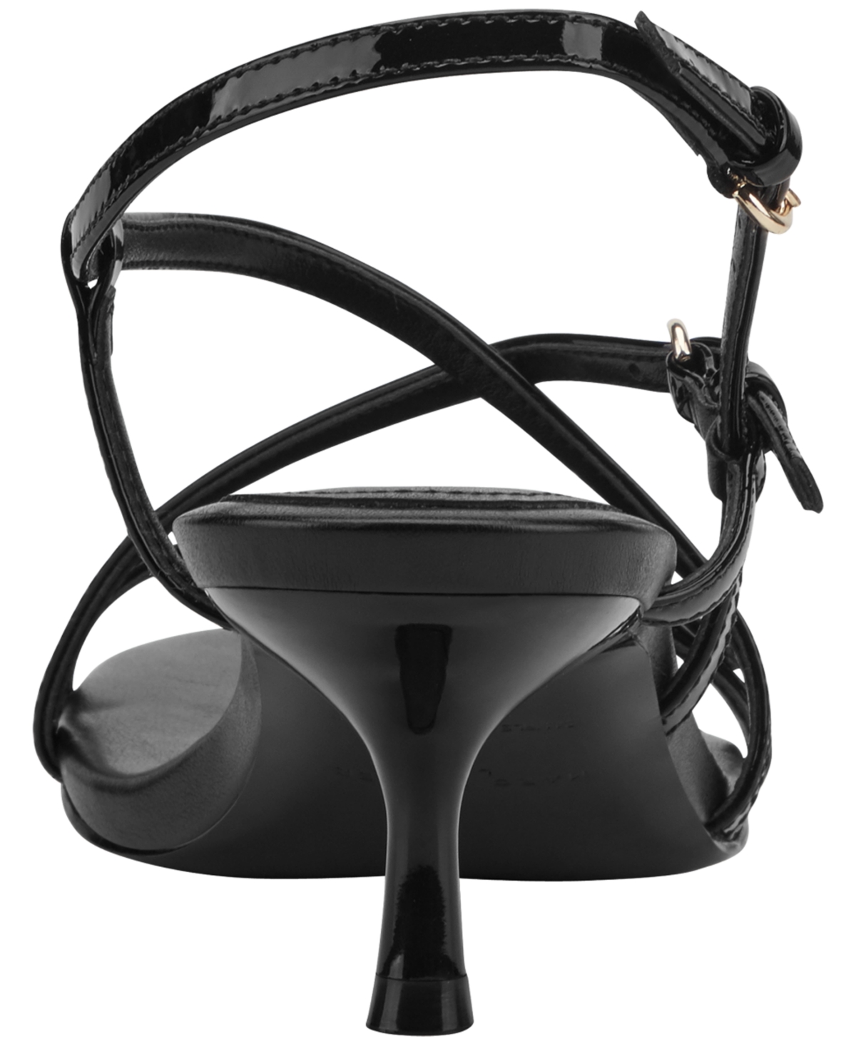 Marc Fisher Ltd Women's Nylah Strappy Leather Kitten Heel Sandals