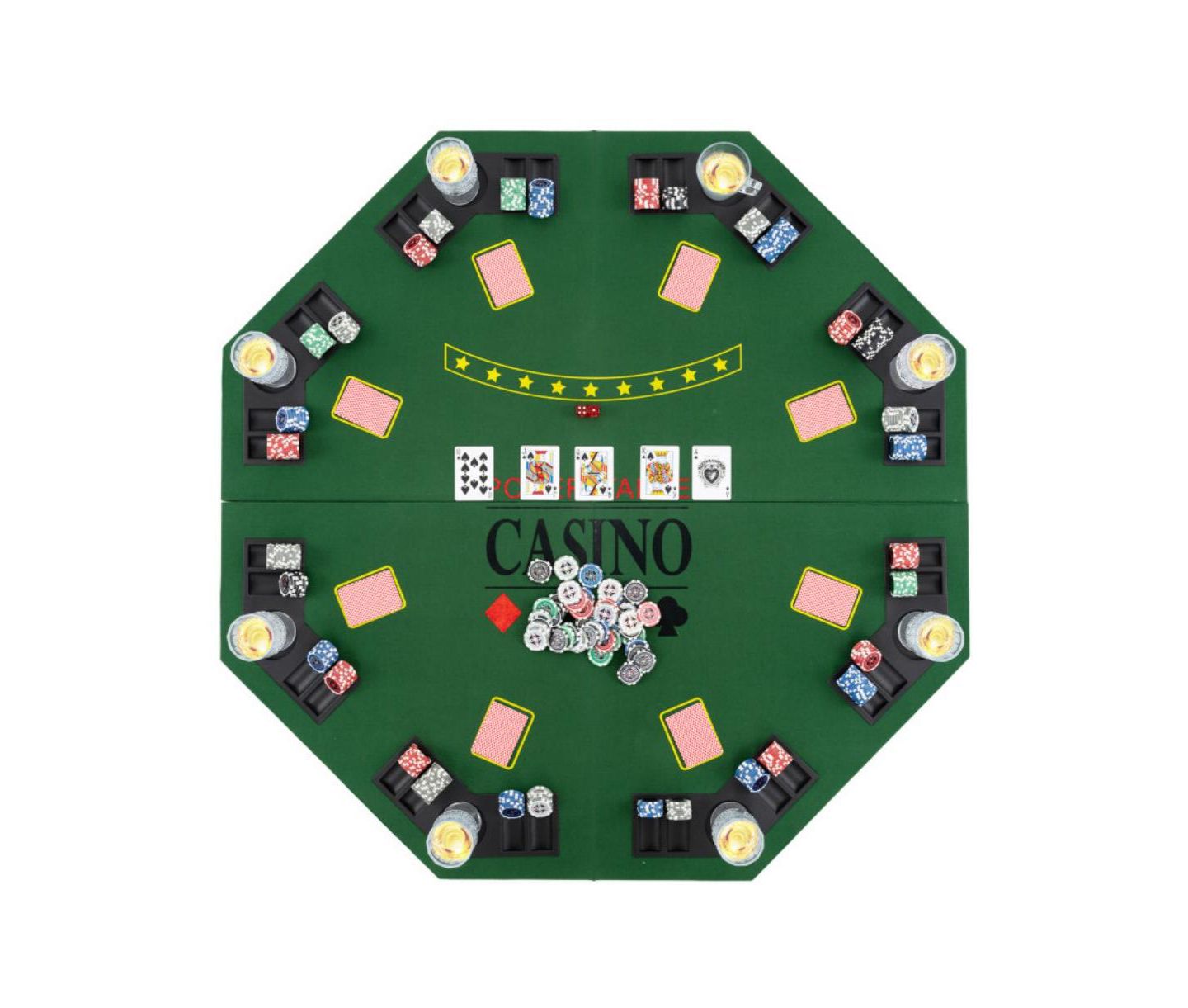 Детские игрушки HONGGE Folding Poker Table Top, Ages 14+, цвет: Зелёный — фото 1