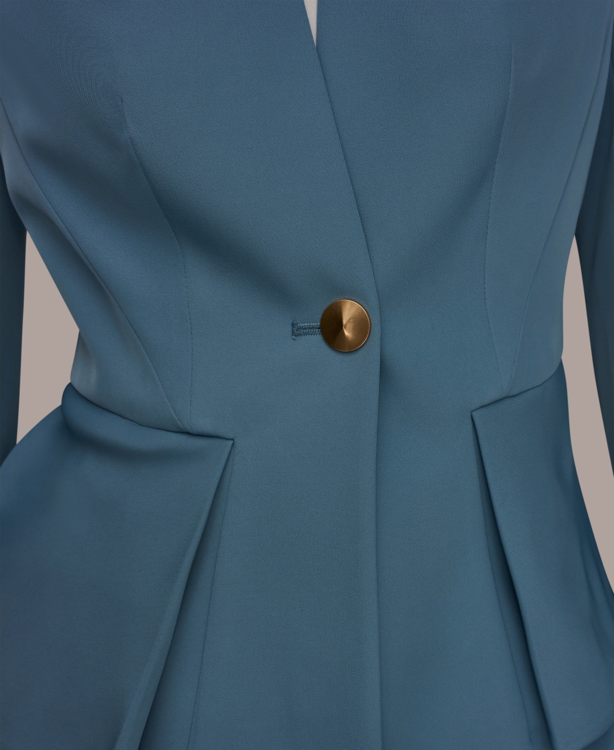 Donna Karan New York Women's One-Button Peplum Jacket