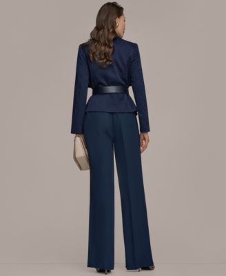 Women's Novelty Wide Lapel Belted Blazer