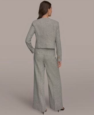 Women's Button-Front Cropped Jacket