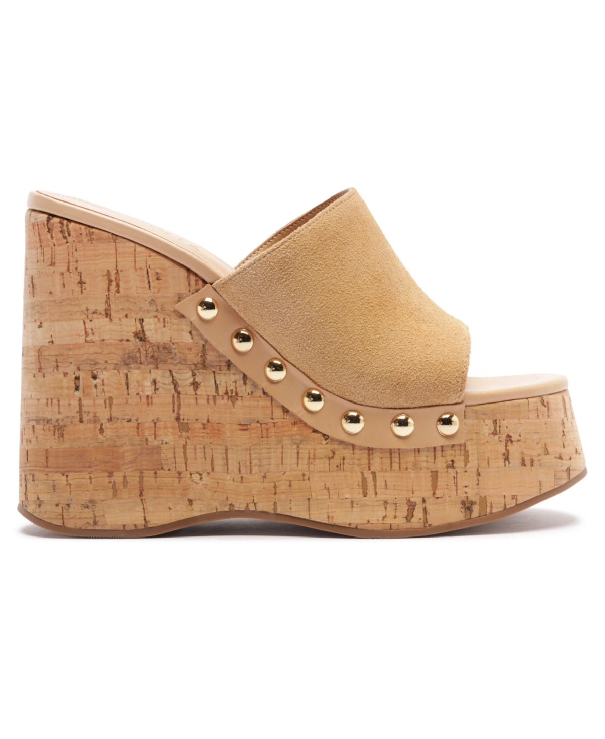 Schutz Women's Dalle Studs Slip-On Wedge Sandals