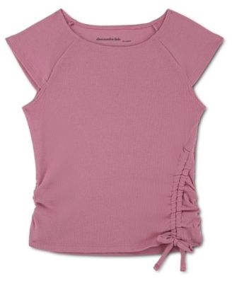 Girls' Shoulder Play Short-Sleeve Top