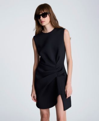 Women's Drape Pleated Short Dress